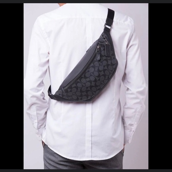 NWT Coach Warren Belt Bag In Signature Canvas - Picture 3 of 4